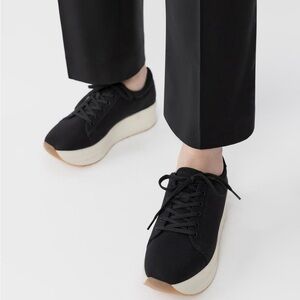 Vagabond  Casey Black Platform Sneakers